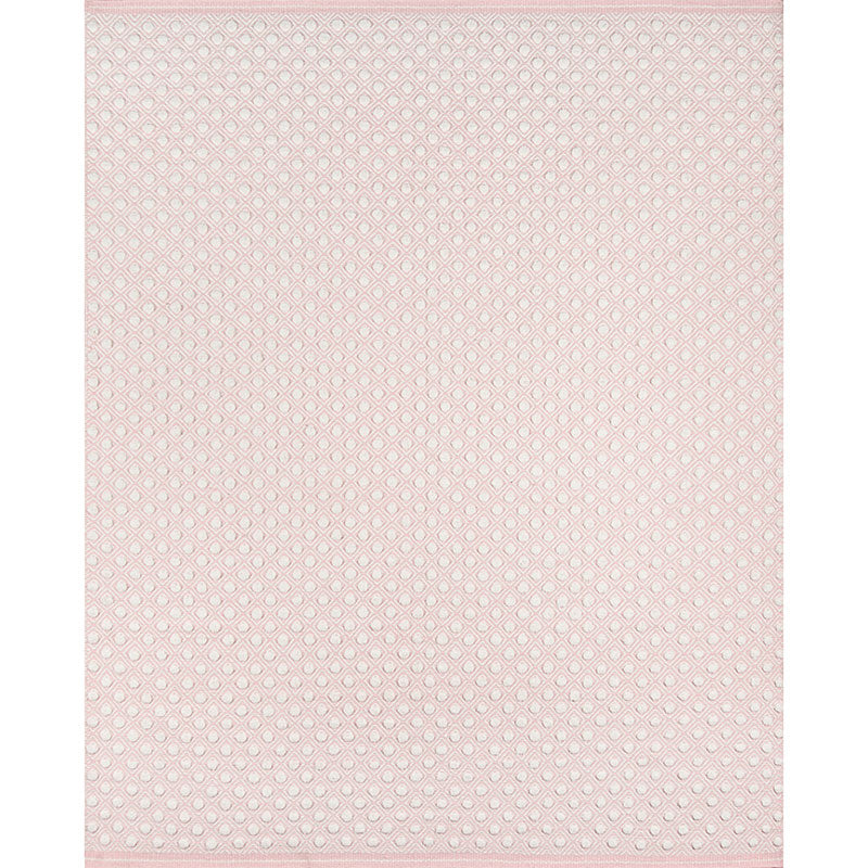 Dot Handwoven Wool Rug - Pink, 7' 6" x 9' 6"