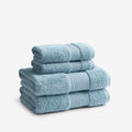 Regal Egyptian Cotton 4-Piece Bath & Hand Towel Set - Blue Sky