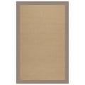 Sunbrella Narrow Stripe Bordered Indoor/Outdoor Rug - Taupe, 2' x 3'