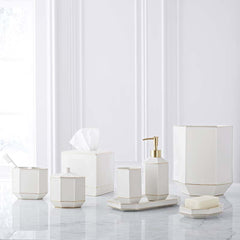 Luxe Toothbrush Holder - Cream and Gold