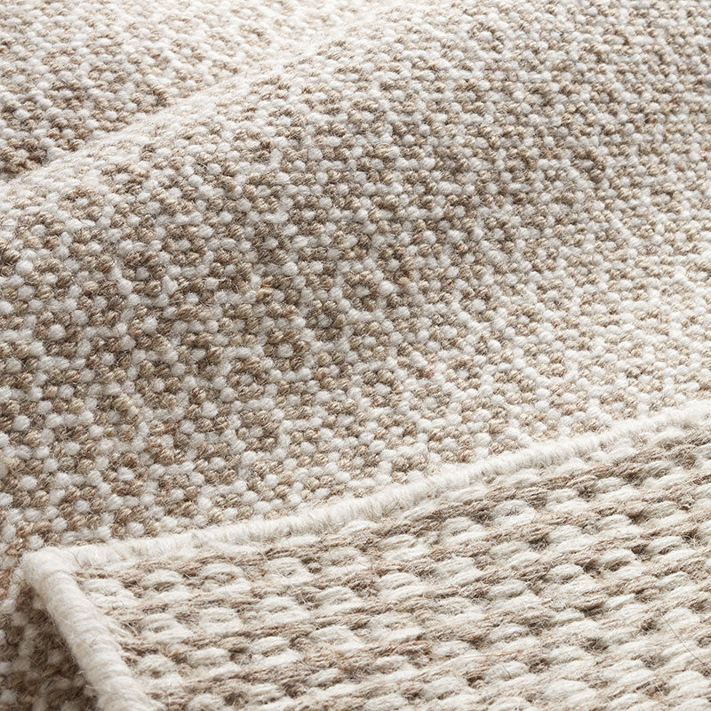 Honeycomb Handwoven Wool Rug -  Natural, 2' x 3'