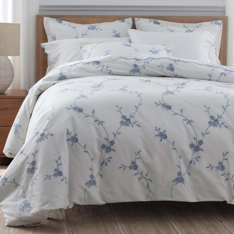 Brinda Floral Sham - White, Standard