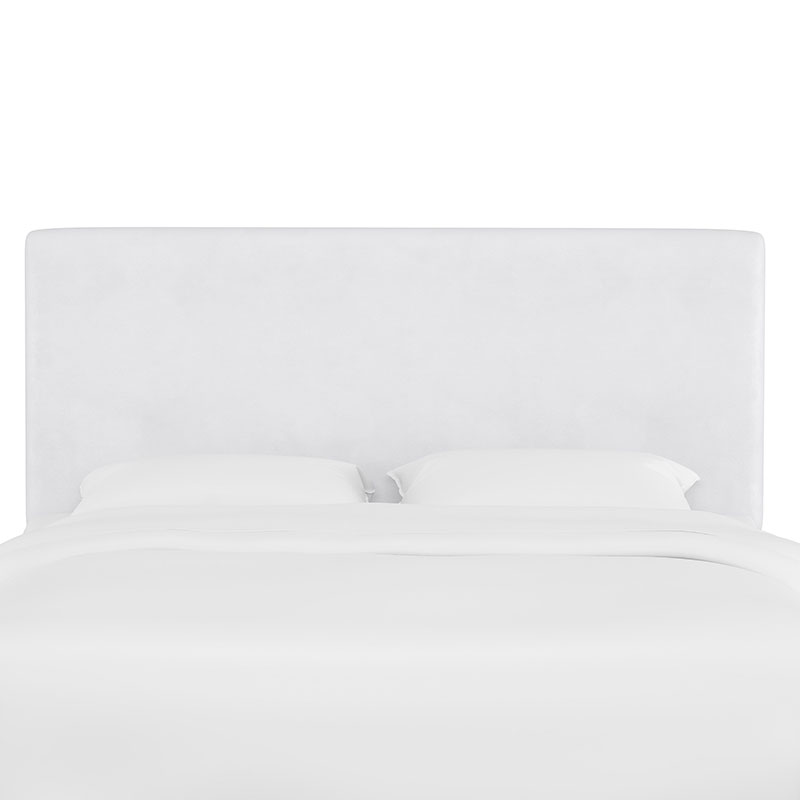 Tribeca Velvet Headboard - White