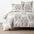 Springtime Bouquets Duvet Cover - White, Full/Queen