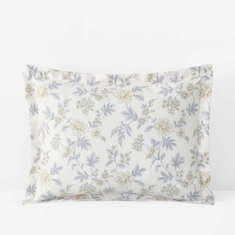 Whispering Garden Premium Smooth Wrinkle-Free Sateen Sham - Gray Multi, Standard