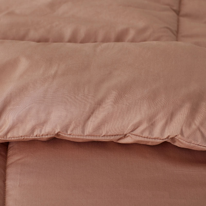 Classic Cool Cotton Percale Comforter - Clay, King/Cal King