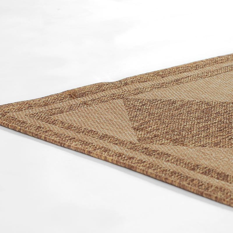 Diamond Checkered Outdoor Rug -  Natural, 3' x 5'