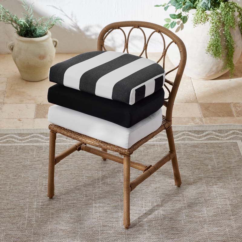 Contour Chair Cushion - Cabana Midnight, 21 in . x 19 in.