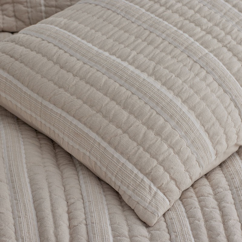 Stripe Quilted Sham - Pinstripe, Euro