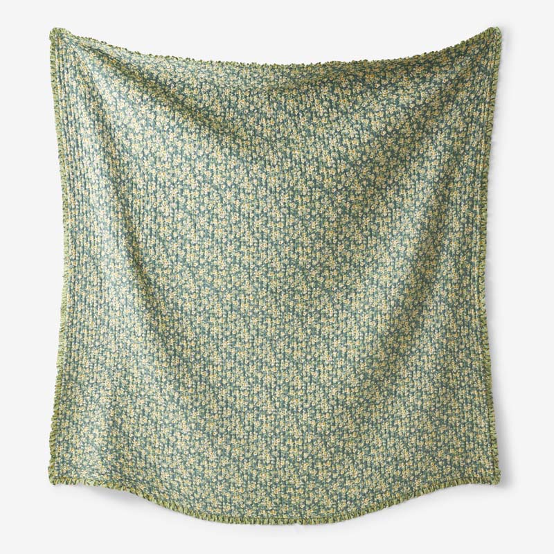 Suhana Reversible Ruffle Quilted Sham - Green, King