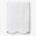 Scalloped Edge Bath Sheet - White