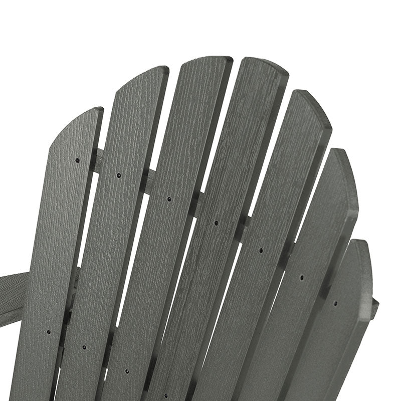 Folding and Reclining Adirondack Chair - Gray