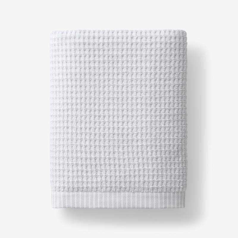 Textured Dot Bath Towel - Silver