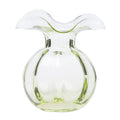 Hibiscus Glass Fluted Vases - Green, Medium