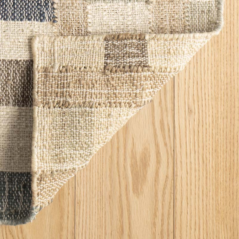 Mosaic Handwoven Jute Rug - Blue, 3' x 5'