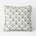 Garden Patch Reversible Garment Washed Cotton Percale Sham - Multi, Euro