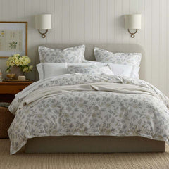 Whispering Garden Premium Smooth Wrinkle-Free Sateen Comforter - Gray Multi, Full/Queen