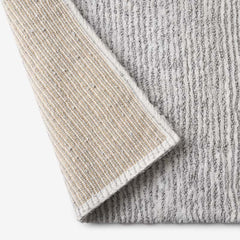 Thin Stripe Bath Rug - Silver, 17 in. x 24 in.