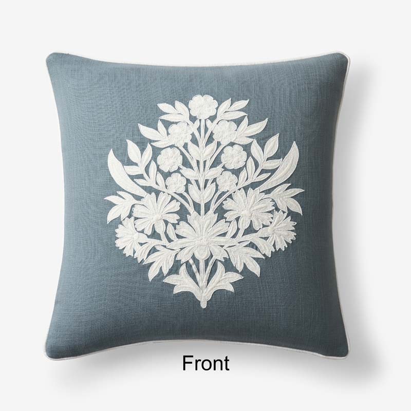 Butti Reversible Decorative Square Pillow Cover - Mineral, 20 in. x 20 in.