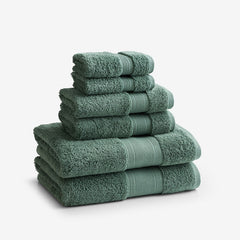 Regal Egyptian Cotton 6-Piece Bath Set - Jade Green