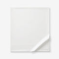 Classic Smooth Sateen Solid Flat Bed Sheet - White, Full