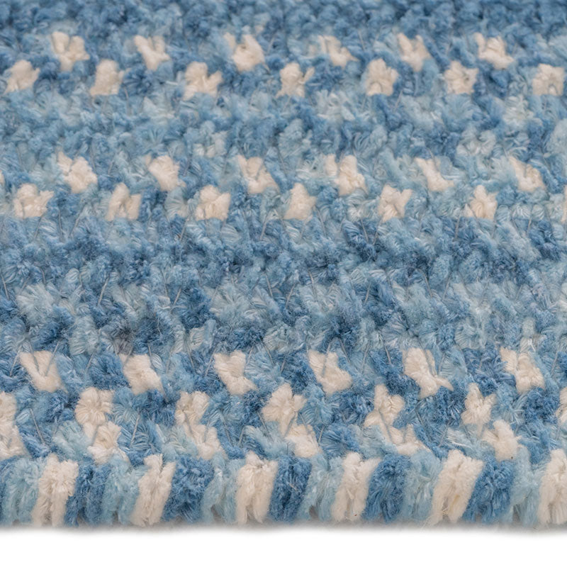 Bambini Braided Chenille Rug - Blue, 5' x 8'