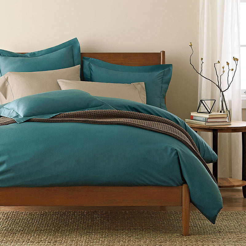 Classic Smooth Wrinkle-Free Sateen Sham - Blue Shale, King
