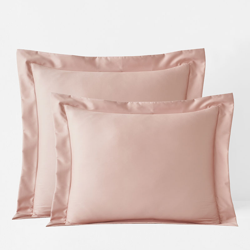 Premium Smooth Supima® Cotton Wrinkle-Free Sateen Sham - Rose, Euro