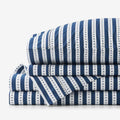 Mini-Prints Garment Washed Cotton Percale Bed Sheet Set - Milos, Queen
