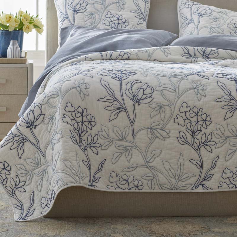 Rashika Garden Quilted Sham - White, Standard