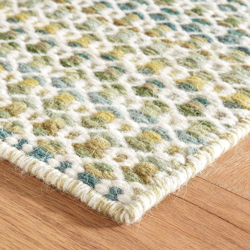 Poppy Handwoven Wool Rug - Moss, 5' x 8'