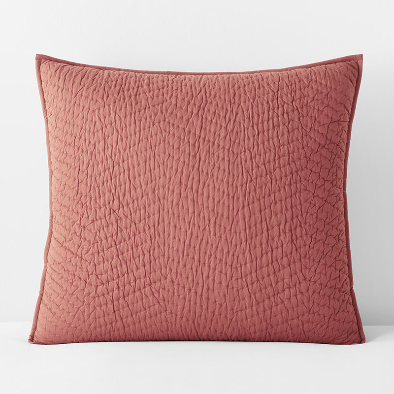 Voile Sham - Weathered Brick, Euro