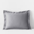 Classic Smooth Rayon Made From Bamboo Sateen Sham - Pebble Gray, King
