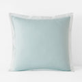 Solid Border Classic Cool Cotton Percale Sham - Pale Blue, Euro