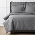 Premium Cool Supima® Cotton Percale Duvet Cover - Pewter, Full