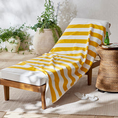 Classic Cabana Stripe Beach Towel - Yellow
