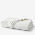 Cotton/Acrylic Fleece Blanket - White, Full/Queen