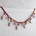 Flower Holiday Bunting - Red