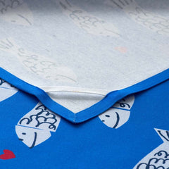 Seasonal Printed Tea Towels, Set of 2 - Fish Swim