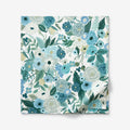 Garden Party Classic Cool Cotton Percale Flat Bed Sheet - Teal, Twin/Twin XL