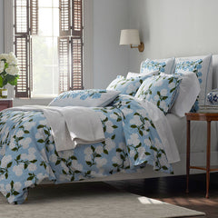 Hydrangea Classic Cool Cotton Percale Comforter - Powder Blue, Full