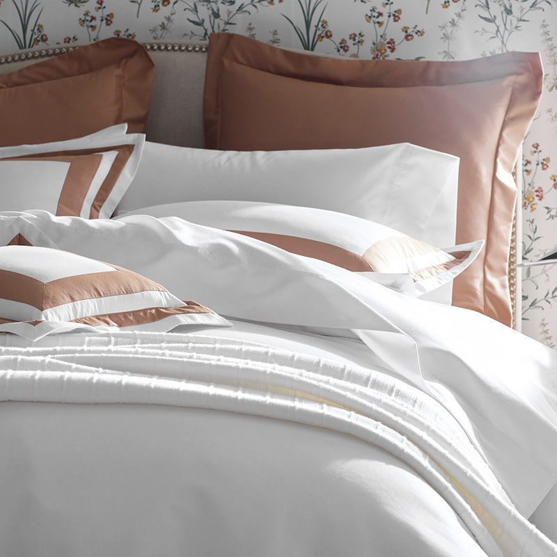 Double Border Classic Smooth Wrinkle-Free Sateen Sham - Caramel, King