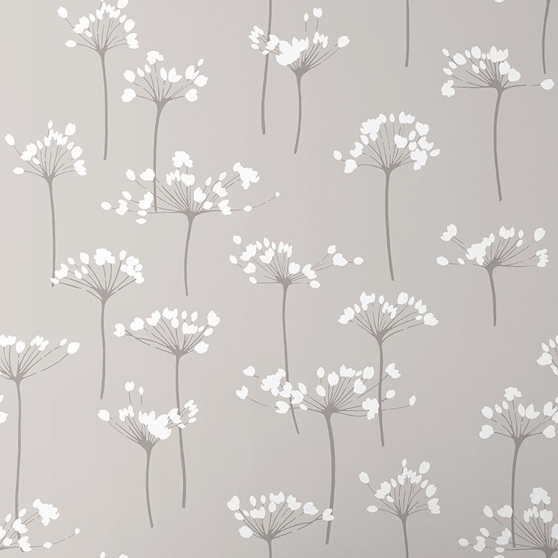 Dandelion Traditional Wallpaper - Linen, Swatch