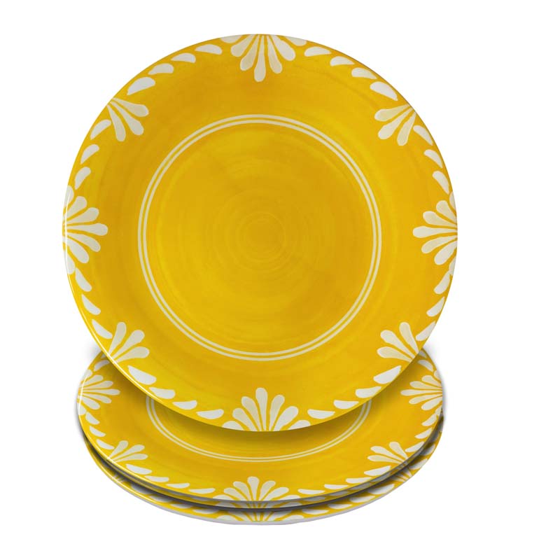 Paloma Dinner Plates, Set of 4 - Yellow