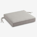Replacement Boxed Edge Chair Cushion - Silver, 20 in. x 20 in.