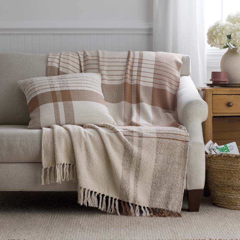 Textured Boucle Throw - Clay
