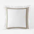 Double Border Premium Smooth Supima® Cotton Wrinkle-Free Sateen Sham - Light Birch, Euro