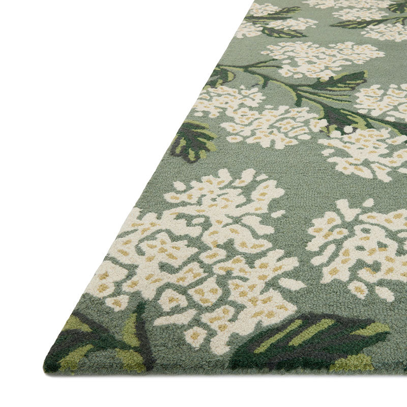 Joie Wool Rug - Hydrangea Sage, 2' 6" x 7' 6" Runner