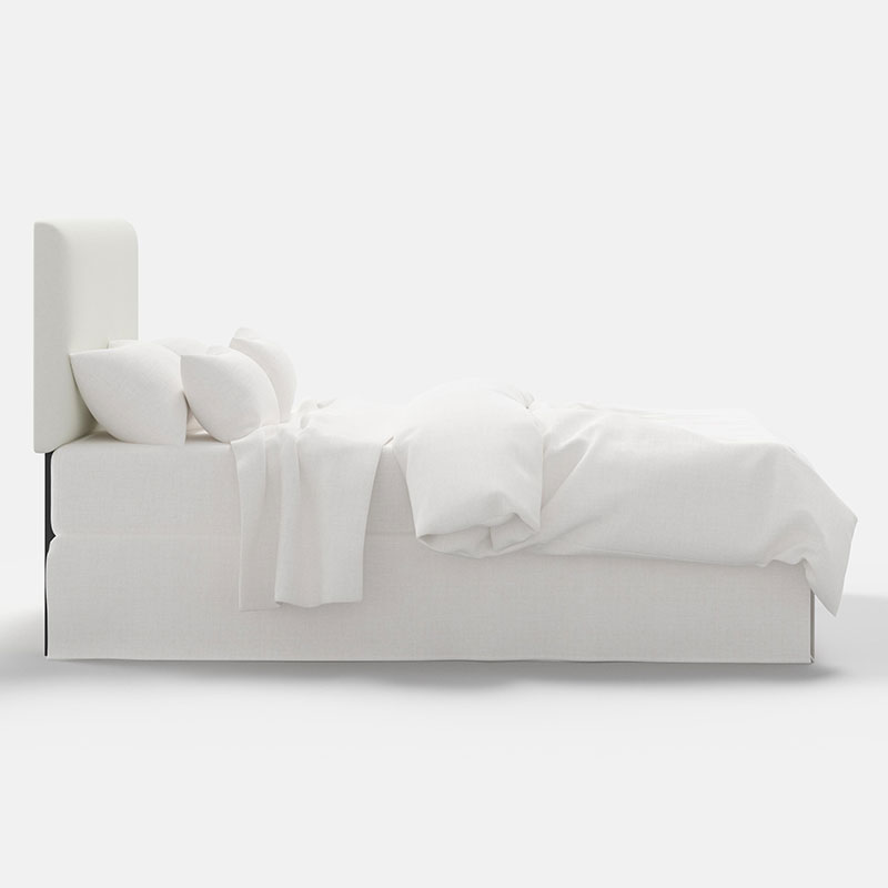Tribeca Textured Linen Headboard - White, Full