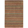 Brindle Stripe Spice Hand Knotted Wool Rug -  Spice, 8' Runner